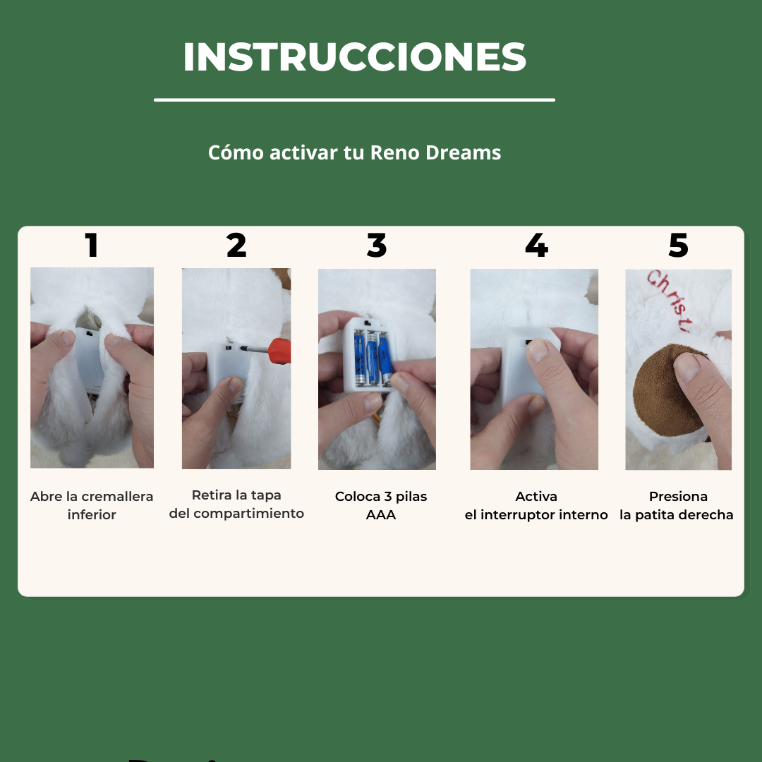 Peluche relajante navideño RenoDreams™