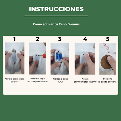 Peluche relajante navideño RenoDreams™